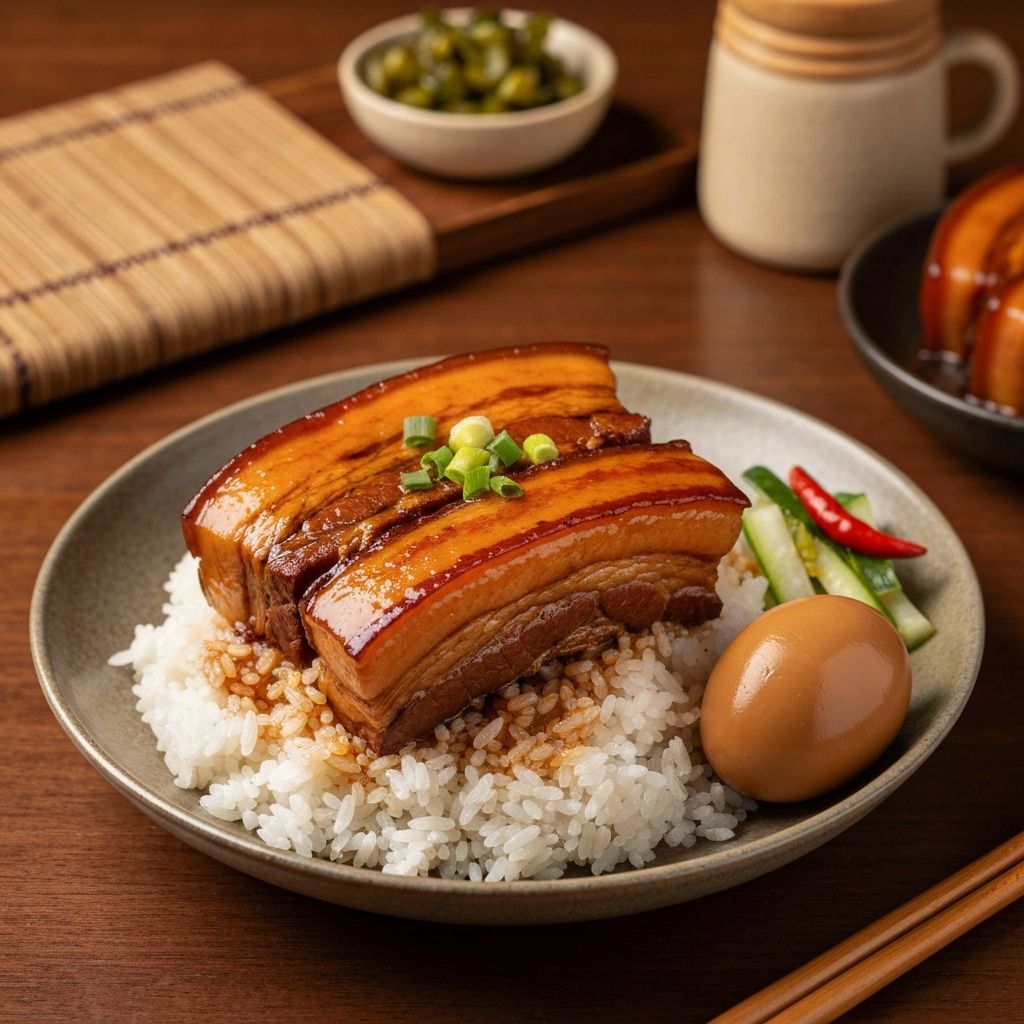台湾卤肉饭 Taiwan Braised Pork Rice