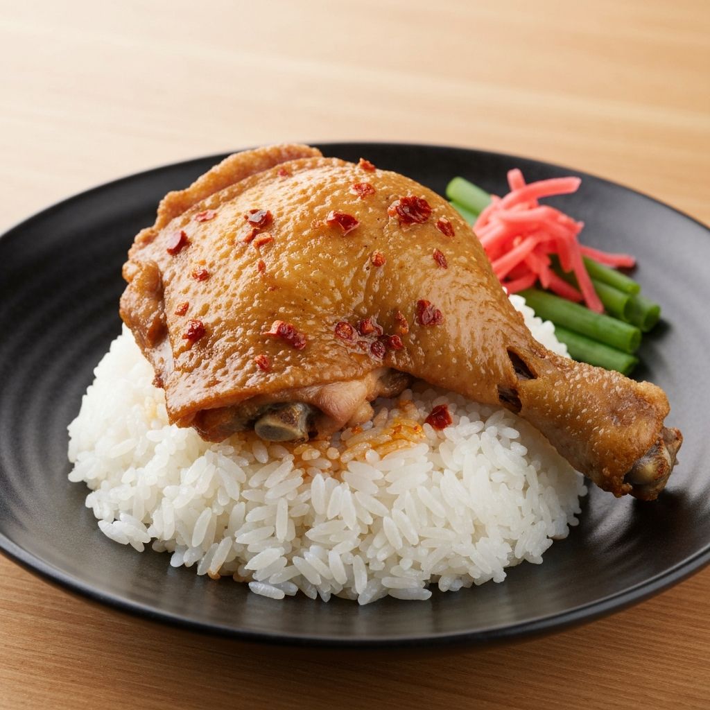 香辣鸡腿饭